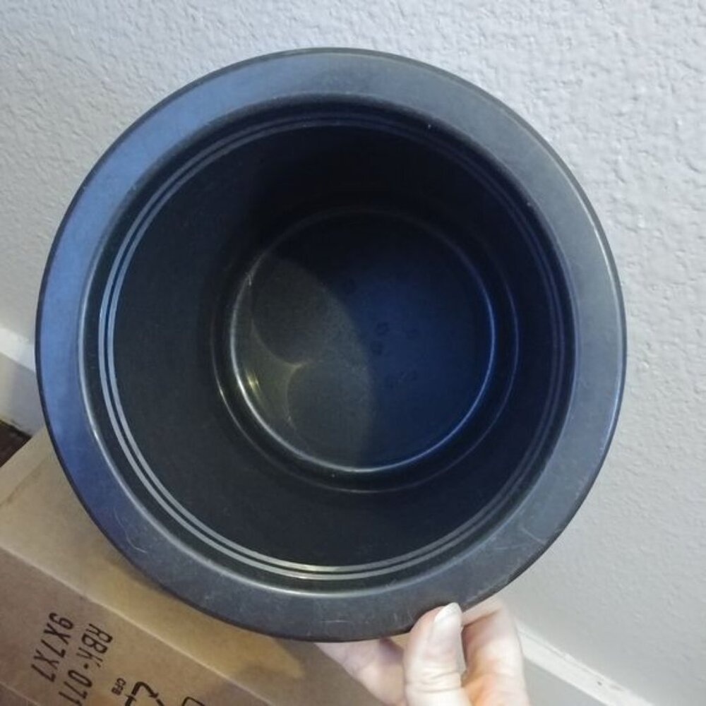 Vintage 70's Tupperware Ice Bucket Set Style 1683 1684 Dark Mocha Brown 3 Piece - Picture 5 of 9